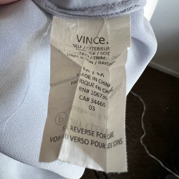 Vince 100% Silk Tank Top, Quiet Luxury Minimalist Office Chic Luxe Medium - Picture 5 of 8